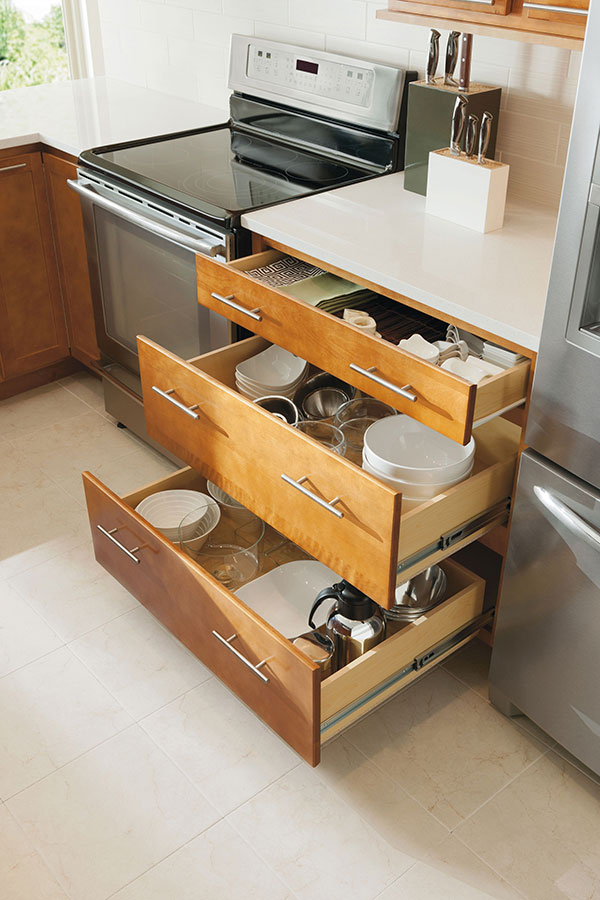 Three Drawer Base Cabinet