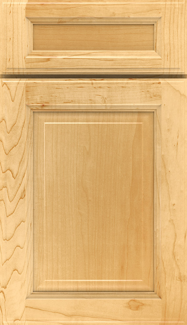 Briarcliff II 5-piece Maple raised panel cabinet door in Natural