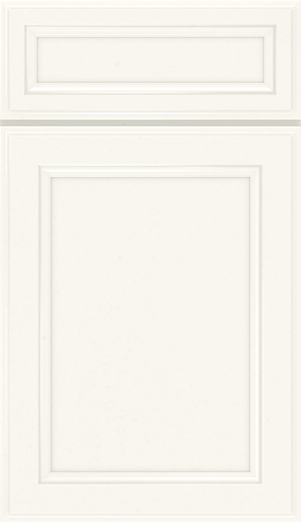 Wentworth 5-Piece Maple flat panel cabinet door in White