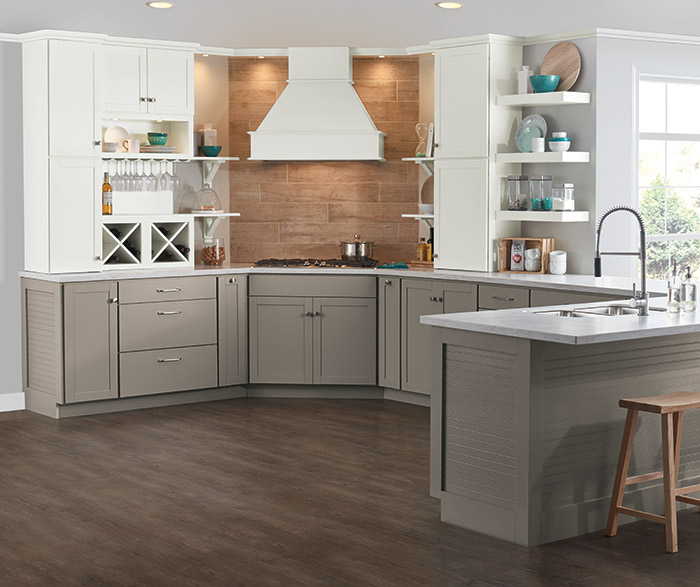 Gray And White Kitchen Cabinets Aristokraft Cabinetry