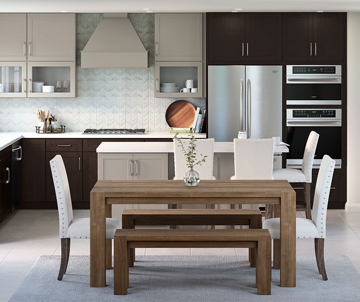casual_gray_and_textured_woodtone_purestyle_kitchen_cabinets