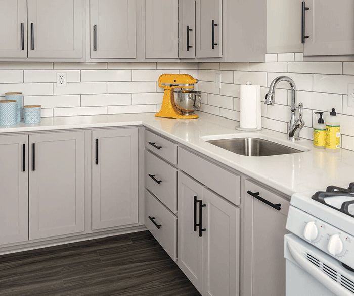 Gray Shaker Kitchen Cabinets