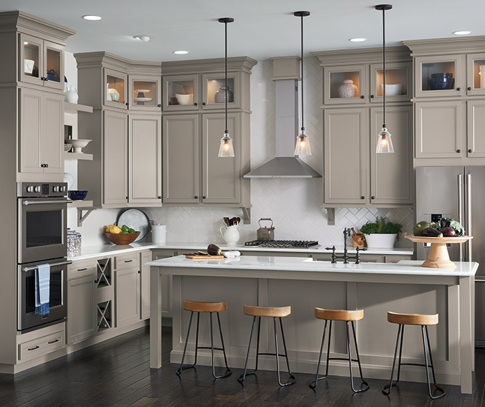 Gray Kitchen with Laminate Cabinets