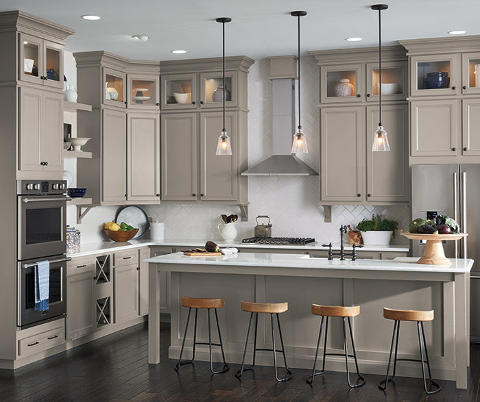 Gray Kitchen With Laminate Cabinets Aristokraft