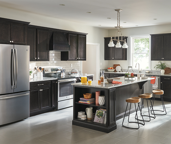 Hardwood Cabinets in Casual Kitchen