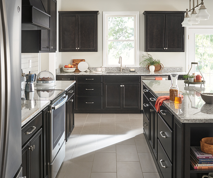 Hardwood Cabinets in Casual Kitchen