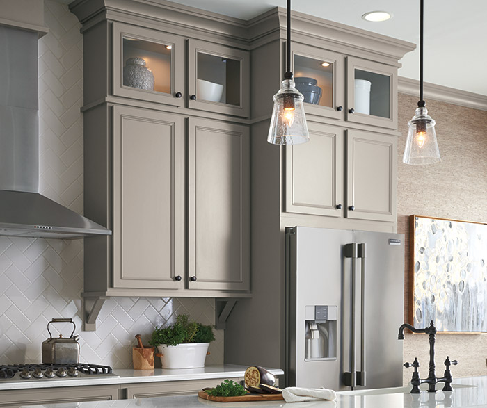 Gray kitchen with Lillian laminate cabinets